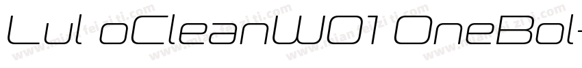 Lul oCleanW01 OneBol字体转换